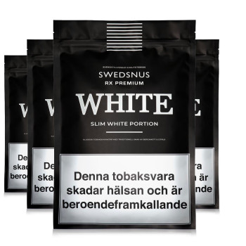 4-Pack White RX Slim 400 White Portion